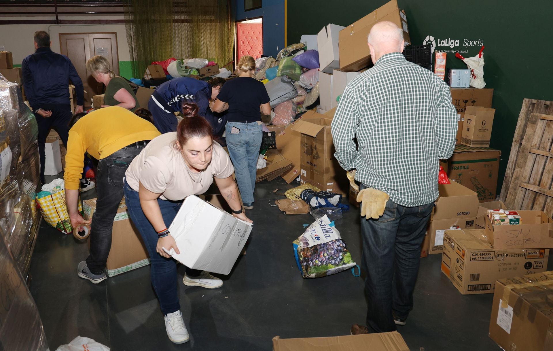 Así colabora el Palencia Baloncesto con la DANA