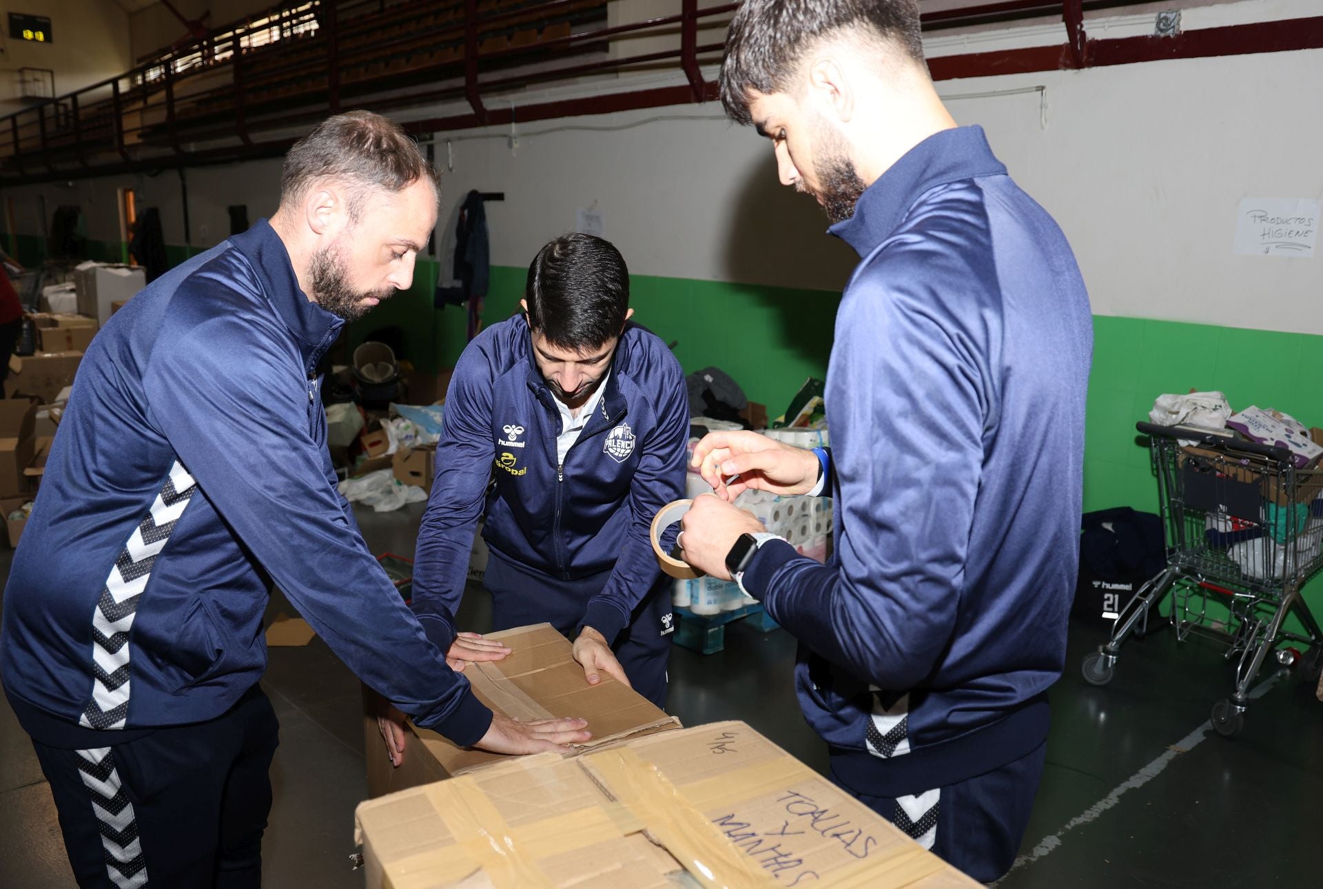 Así colabora el Palencia Baloncesto con la DANA