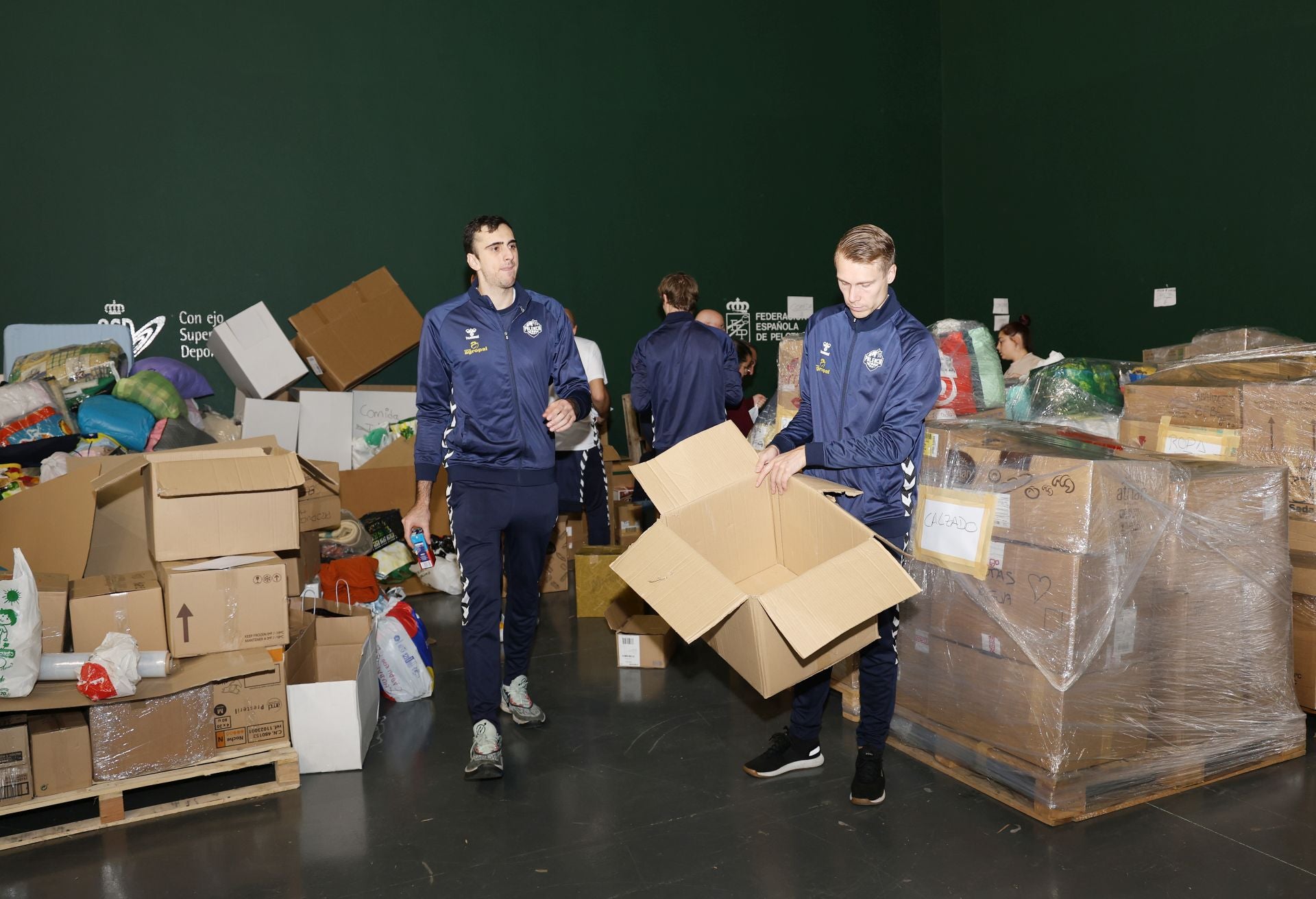 Así colabora el Palencia Baloncesto con la DANA