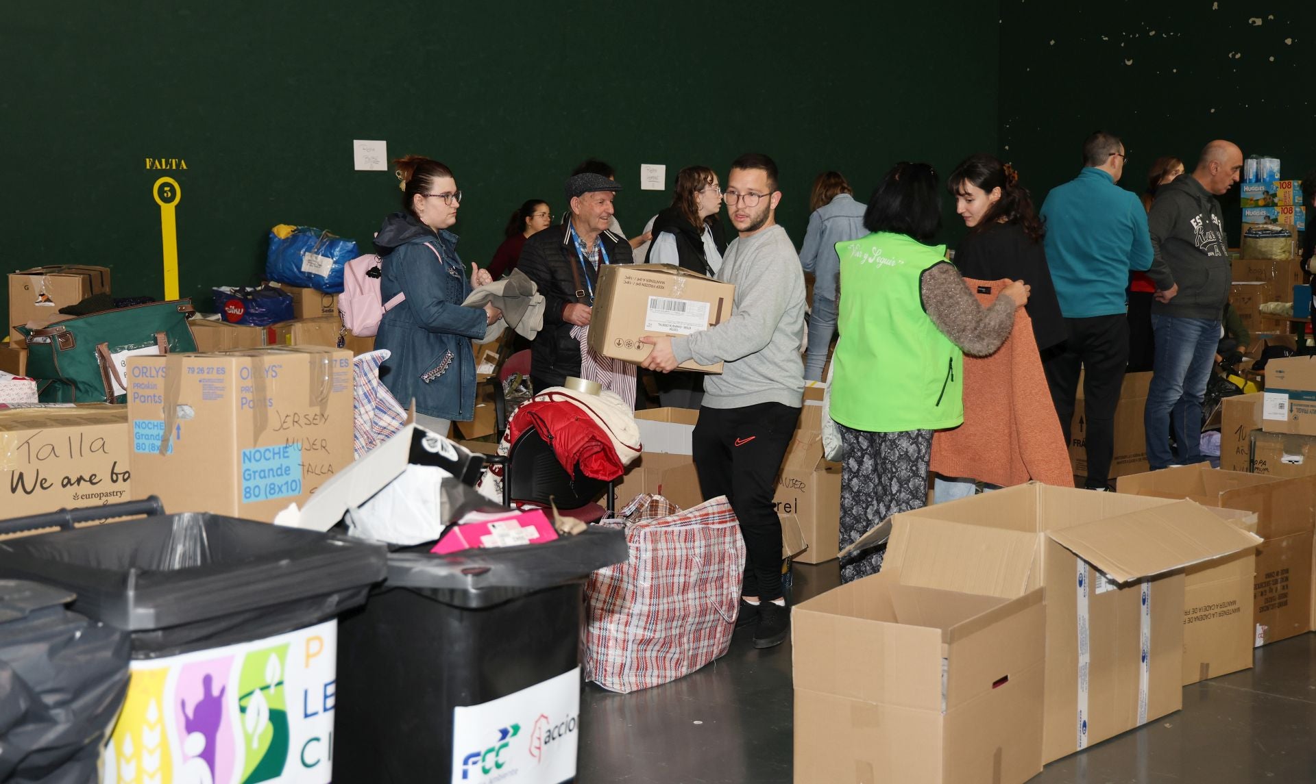 La solidaridad palentina se desborda en La Ensenada