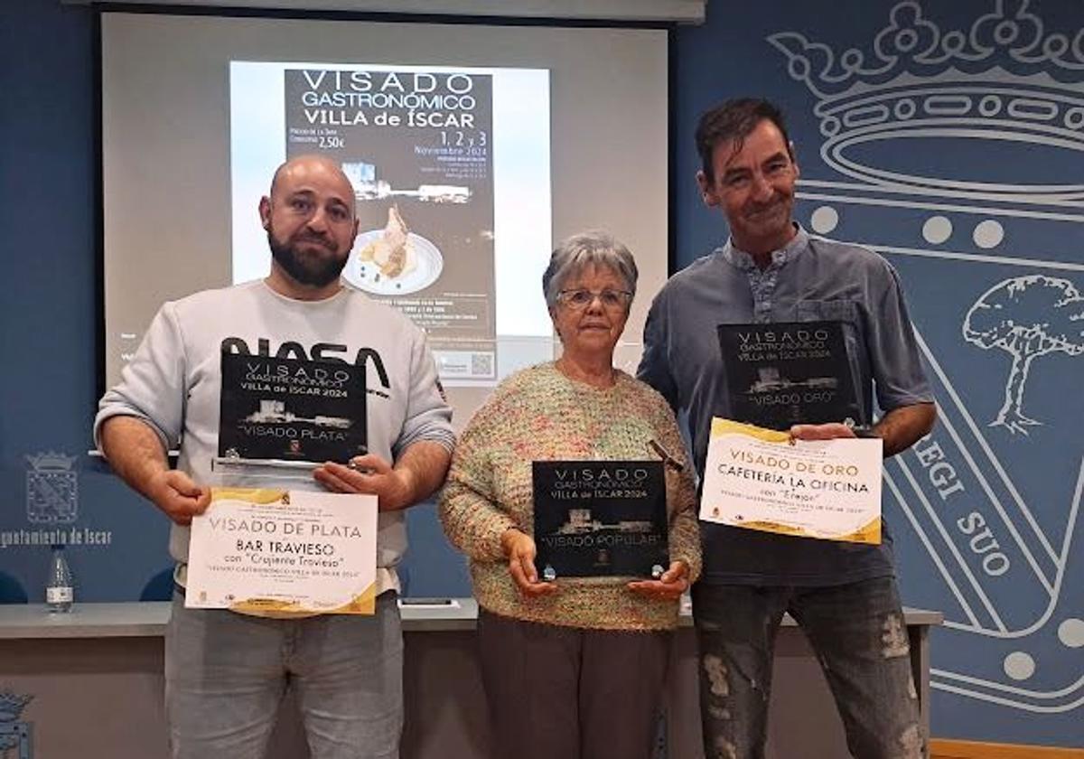 Los ganadores del 'Visado Gastronómico' de Íscar.