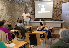 Uno de los talleres de cine impartido por Ángel Martín.