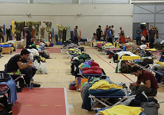 El interior del pabellón el pabellón municipal Nicolás López Ruiz 'Nico'.