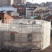 Una estructura para la nueva cúpula ya asoma en la Vera Cruz