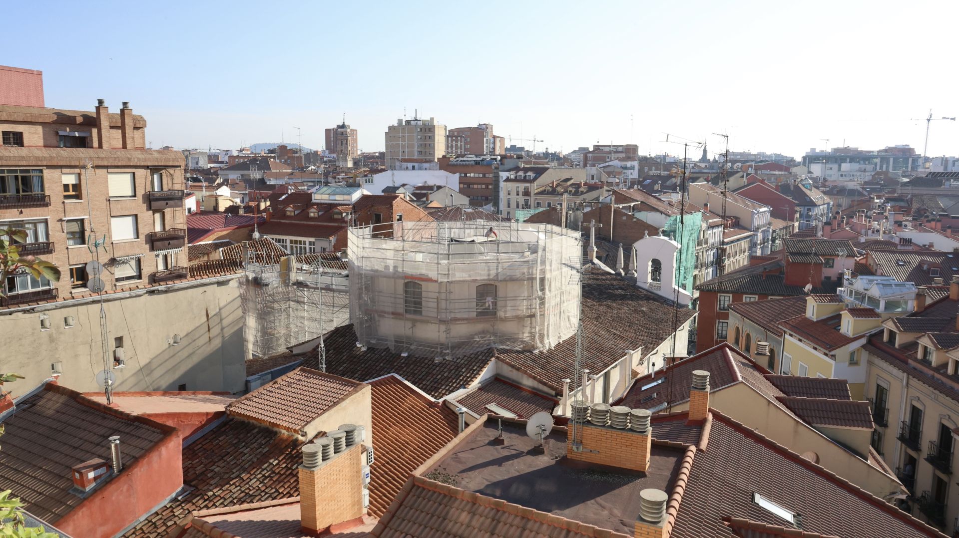 Las imágenes de las obras de restauración de la cúpula de la Vera Cruz