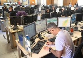 Sala de emergencias del 112 Castilla y León.