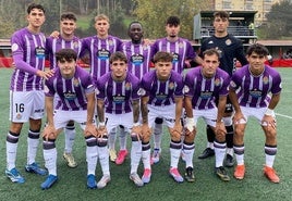 Once con el que saltó de inicio el Valladolid Promesas.