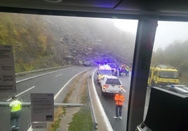 Imagen desde el autobús que viajaba hacia León.