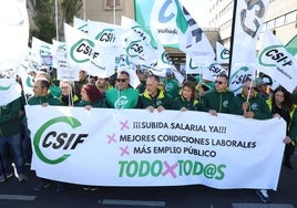La manifestación de CSIF, en imágenes