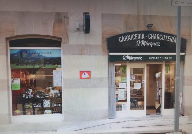 Exterior de la nueva carnicería J. Márquez de Parquesol.