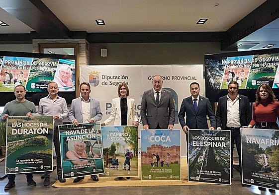 Presentación de la nueva campaña turística de la Diputación de Segovia, este lunes.