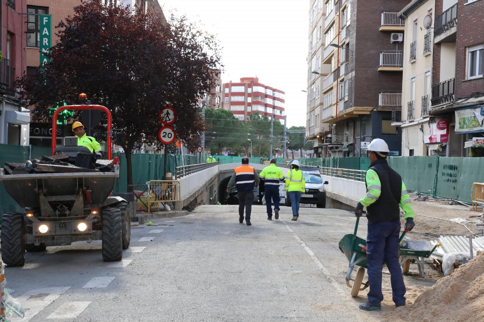 El avance en las obras del túnel de Labradores, en imágenes