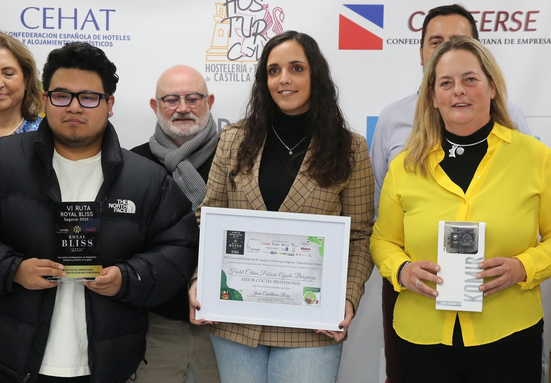 Los premiados en el concurso de tapas de San Frutos