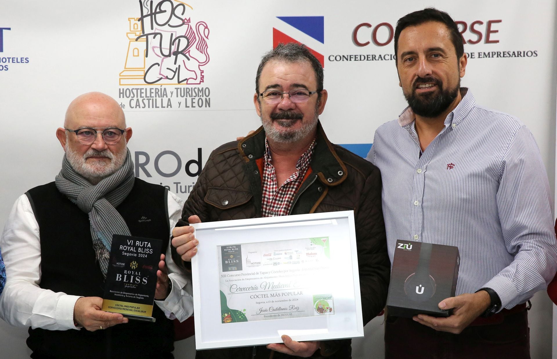 Los premiados en el concurso de tapas de San Frutos