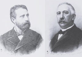 Núñez de Arce y Gamazo, ministros en 1883.