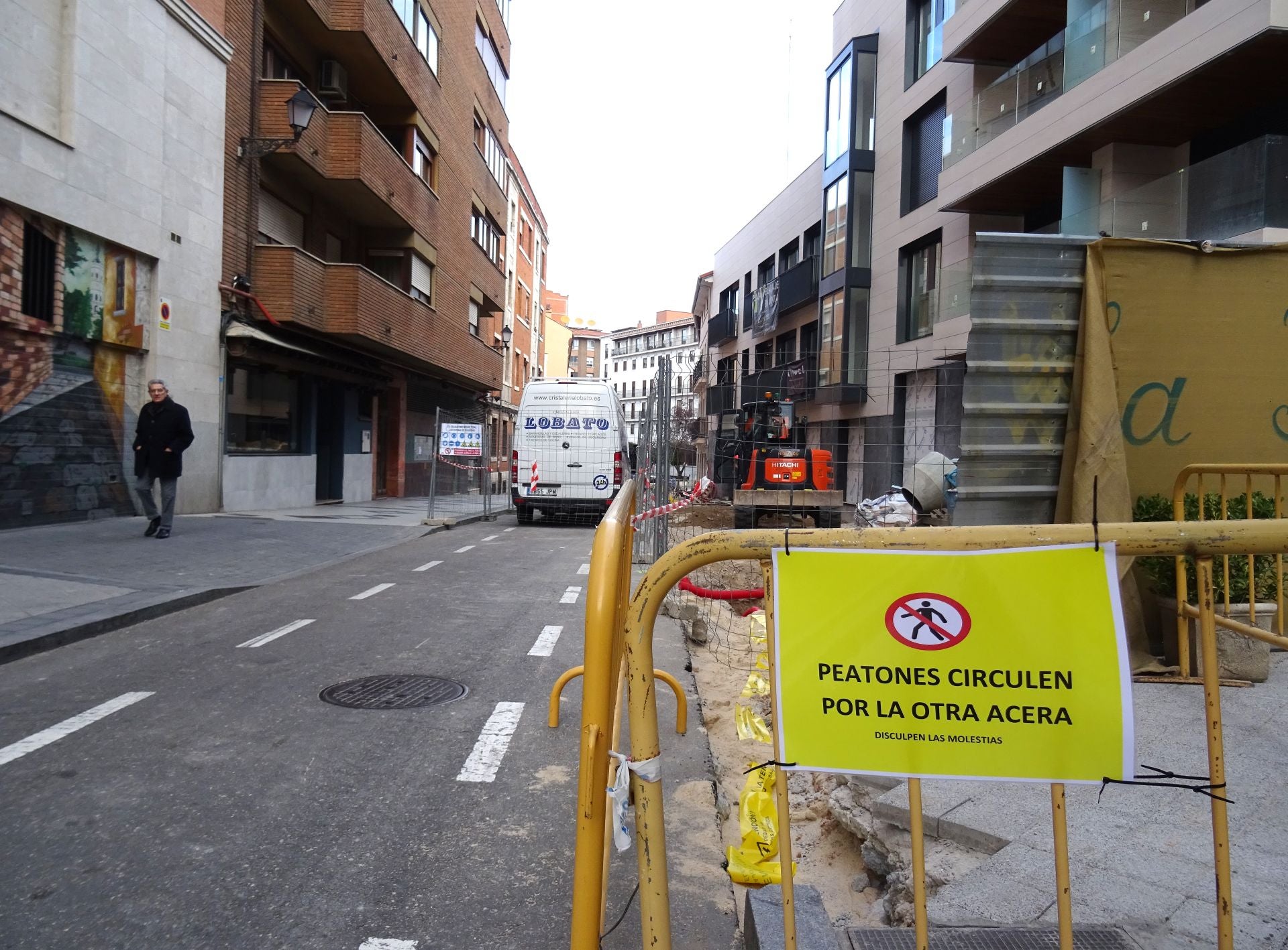 Las imágenes de las obras en la calle Duque de Lerma