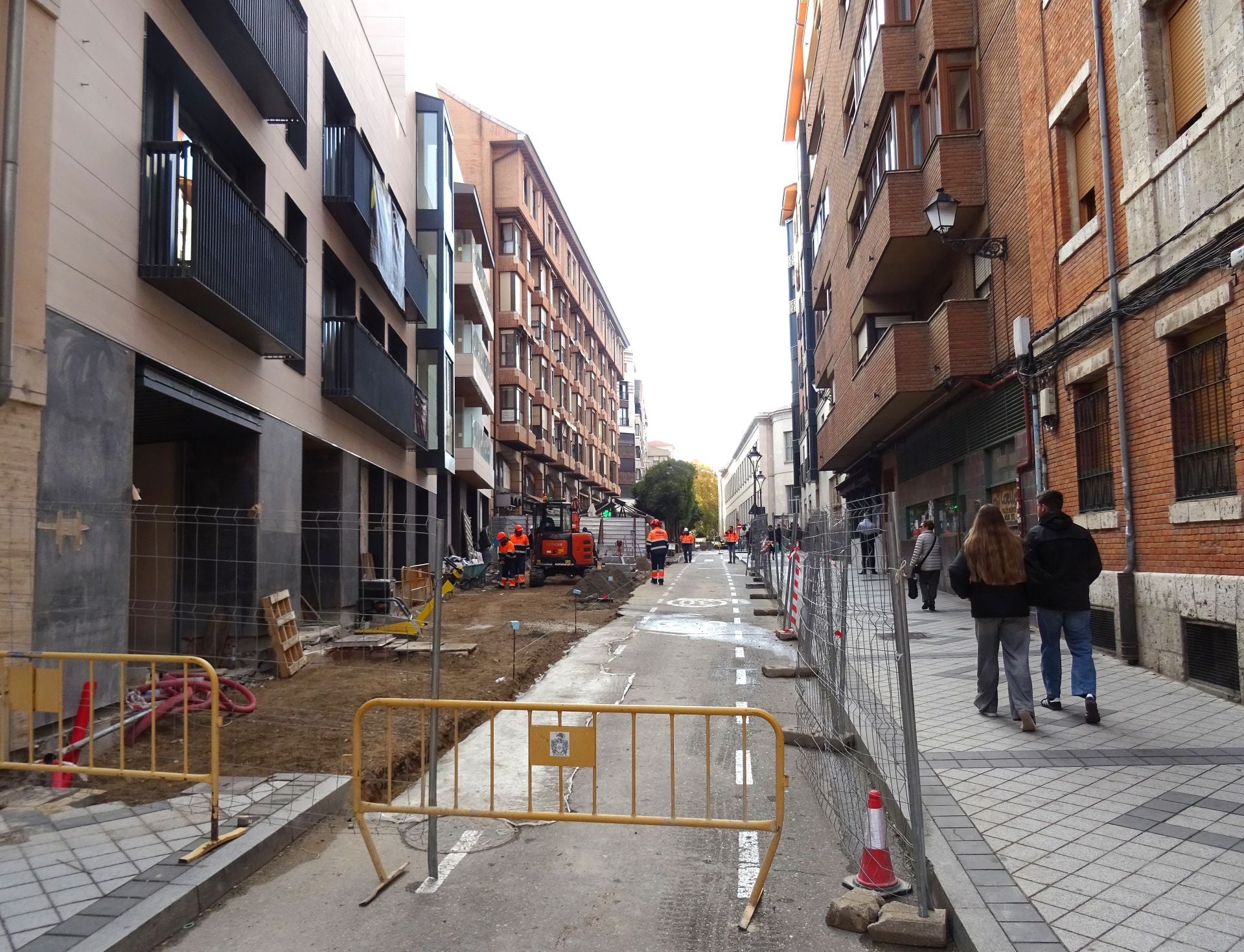 Las imágenes de las obras en la calle Duque de Lerma