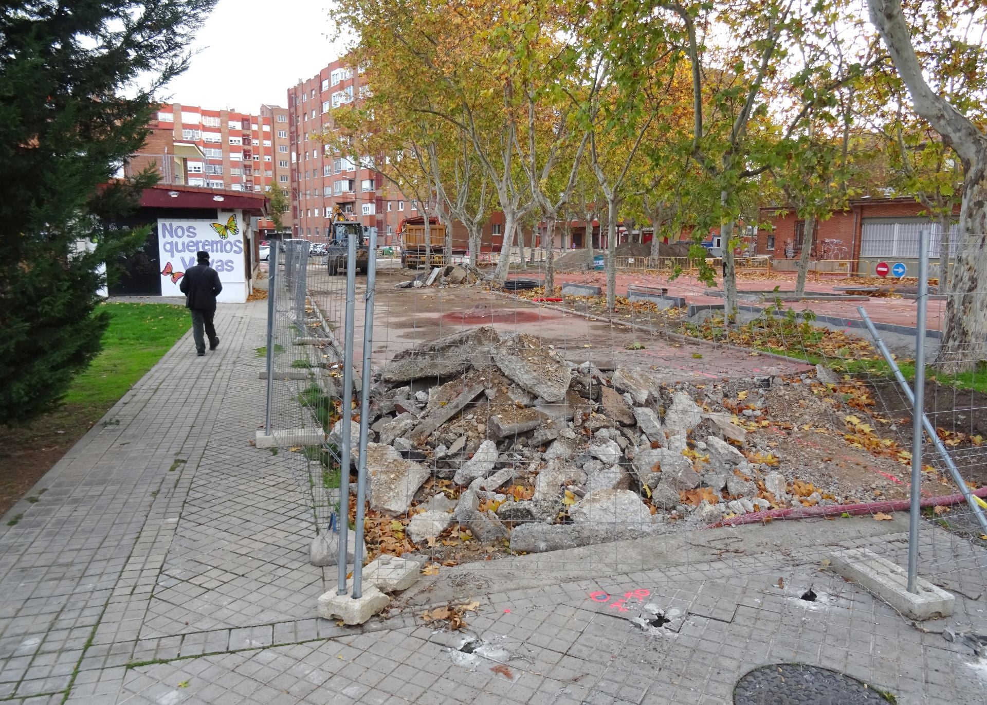 Obras de urbanización de la Plaza Marqués de Suances