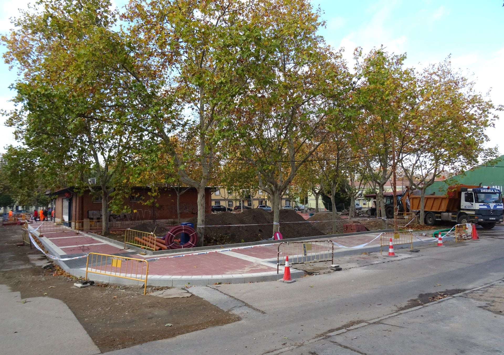 Obras de urbanización de la Plaza Marqués de Suances