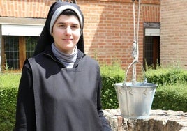 Sor Marta en el Monasterio de Santa Cruz de las madres benedictinas de Sahagún.