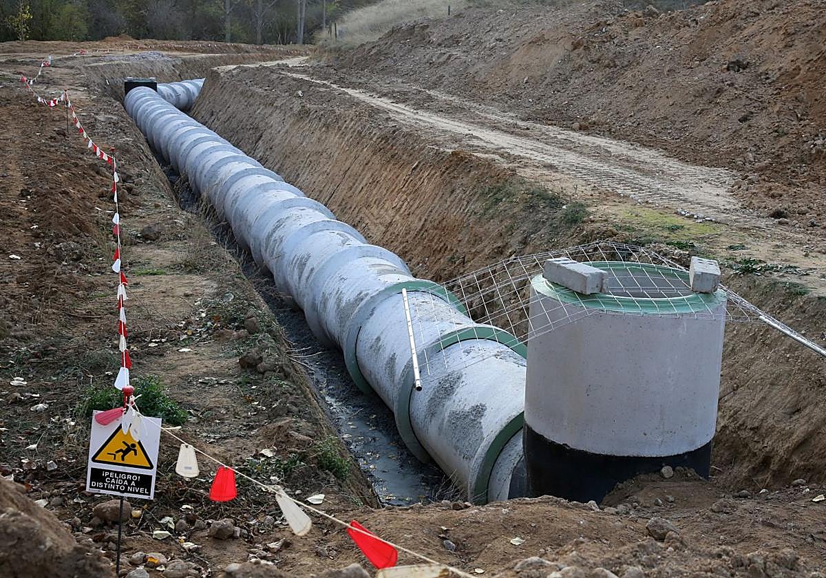 Obras del colector de Tejadilla.