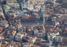 Vista aérea de la ciudad de Valladolid.