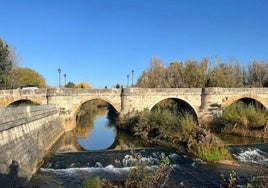 Imagen del río Bernesga.