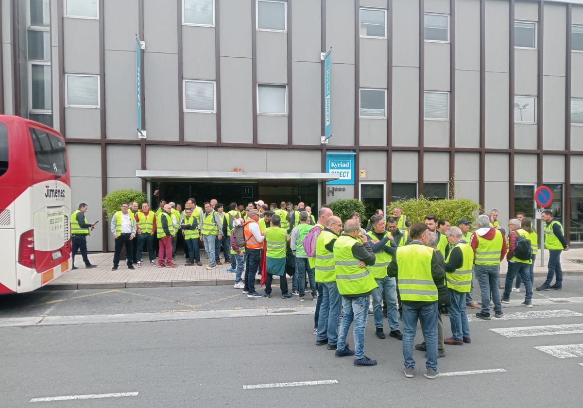 Movilización de los colectivos que forman UNASPI, el pasado 3 de junio en la frontera con Francia.