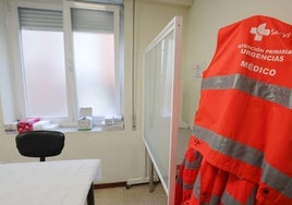 Sala de consulta de urgencias en un centro de salud de Palencia.