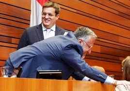 Marcos Herrero Martínez-Tutor, letrado mayor de las Cortes de Castilla y León, durante un pleno.