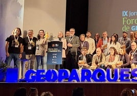 Reunión de representantes de Geoparques, celebrada recientemente en Granada.