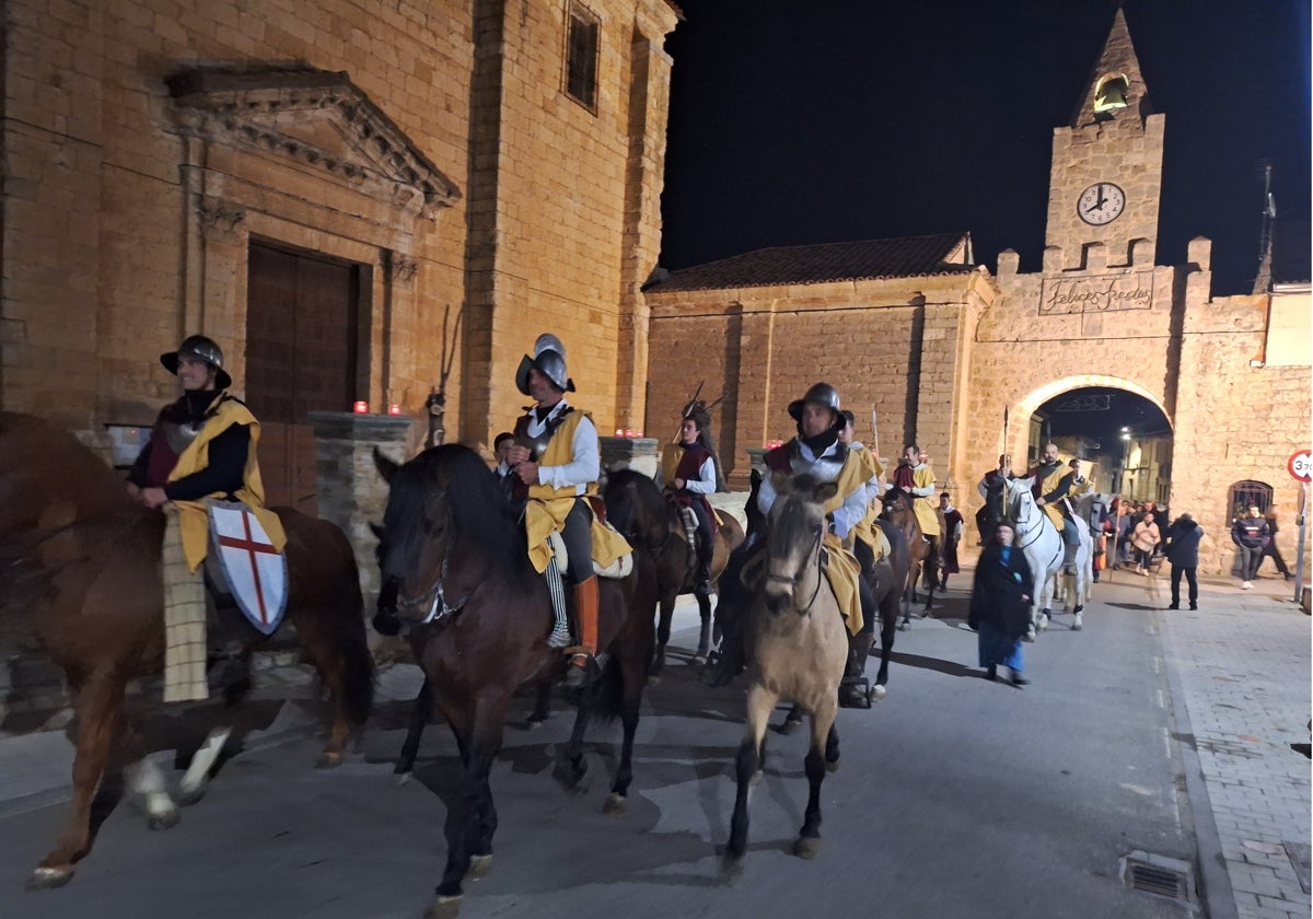 Entrada de los comuneros en Villabrágima en la recreación del año pasado