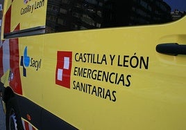 Una ambulancia de Sacyl.