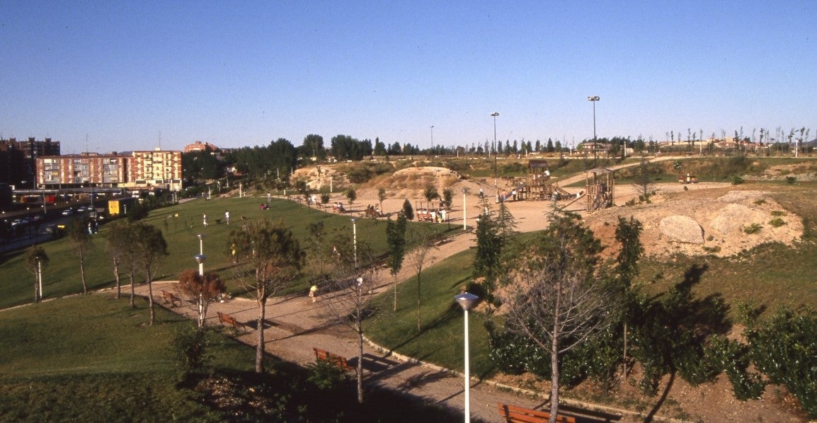 Imagen del recién inaugurado el parque de la fuente de la Salud.
