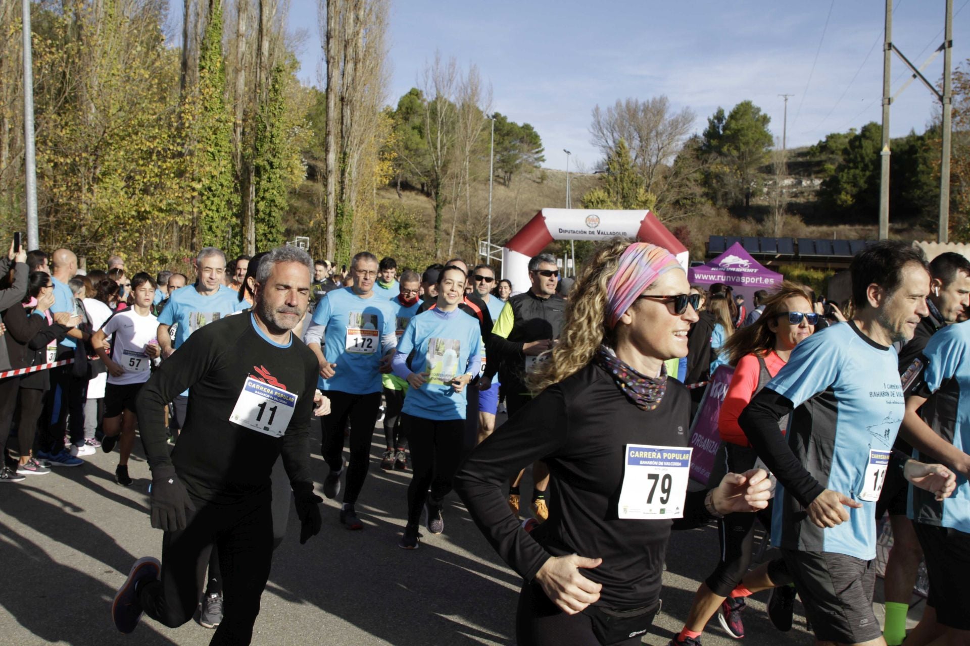 La carrera y marcha solidaria Bahabón, en imágenes