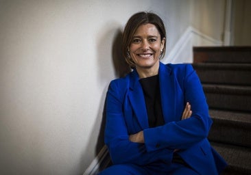 La presidenta de 'España Mejor', Mirian González, el jueves 28 en el Foro Económico de El Norte