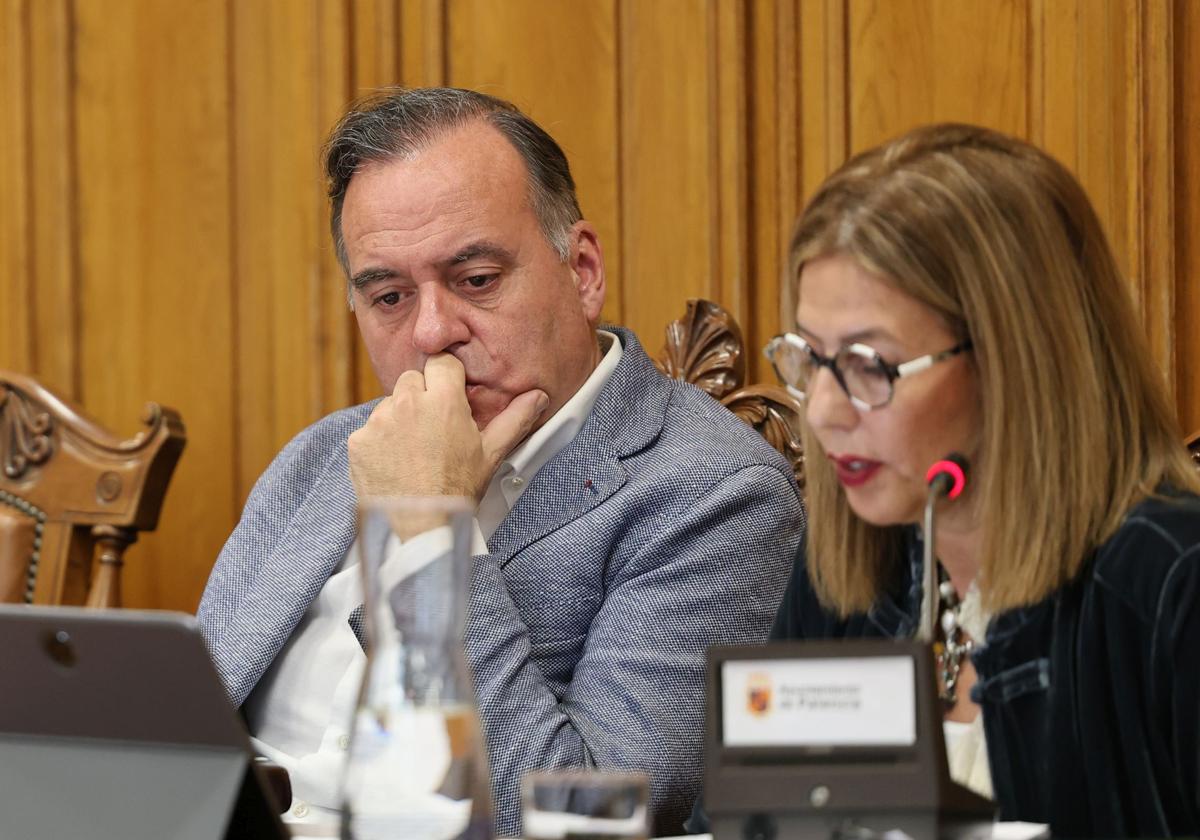 Domiciano Curiel y Maribel Contreras, concejales de Vamos Palencia.