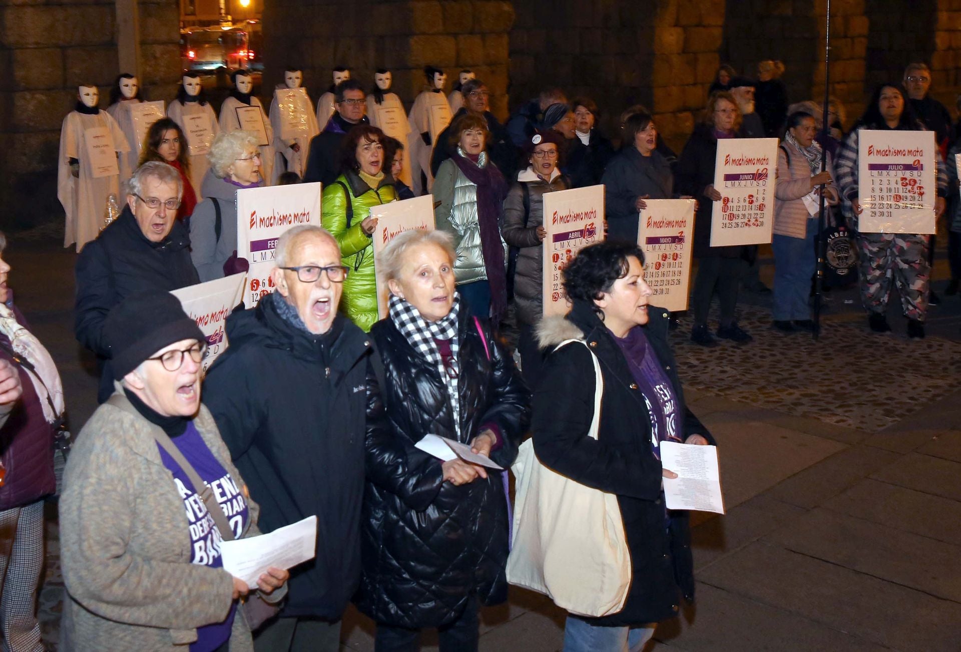 Clamor contra la violencia machista en Segovia