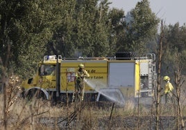 Intervención de los bomberos forestales en una imagen de archivo.