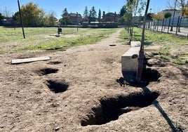 Parque canino en Laguna de Duero.