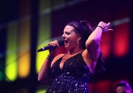 Isabel Aaiún, durante un concierto en Salamanca.