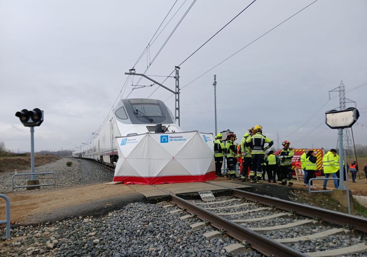 Bomberos y servicios forenses trabajan el martes en el lugar del accidente.