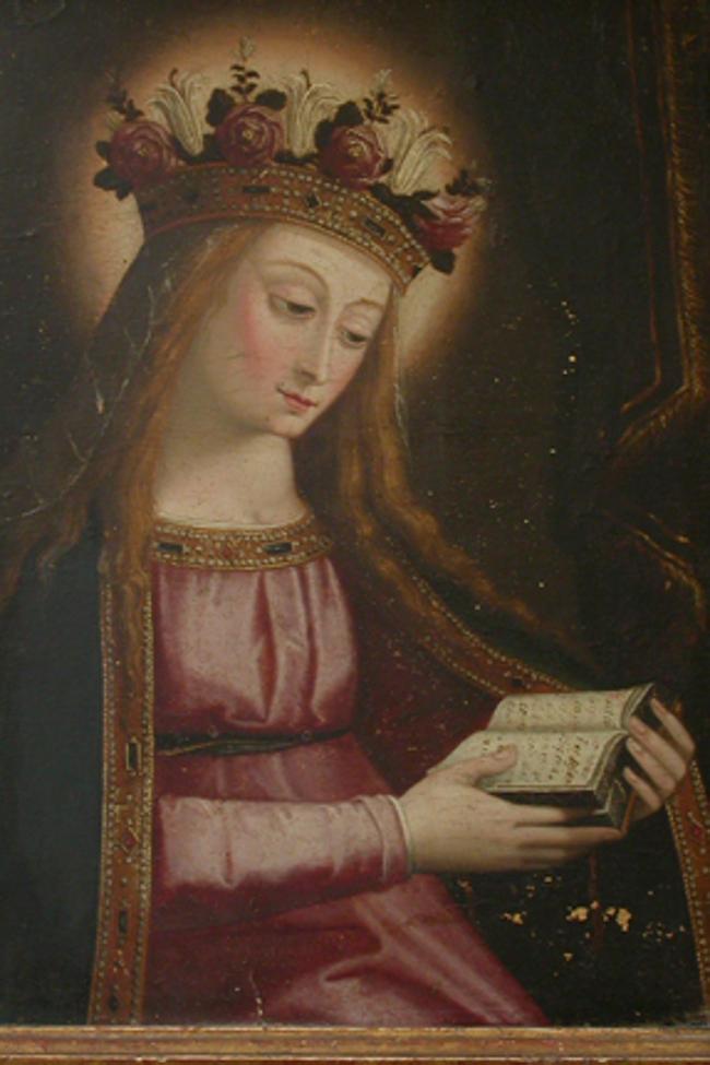 'Virgen de la Prudencia', pintura perteneciente a la escuela de Diego Valentín Díaz.