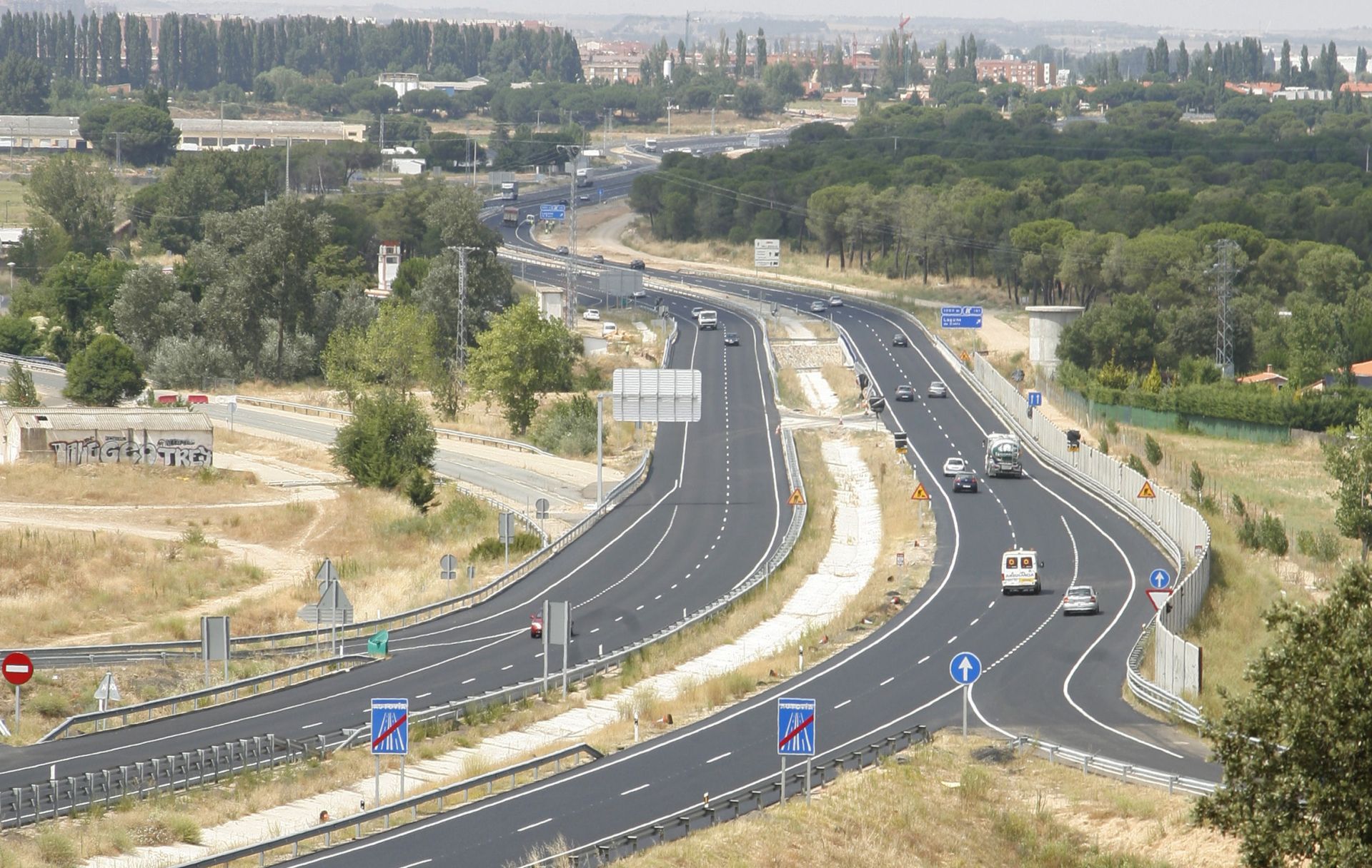 Nuevas cortes en la N-601 entre Boecillo y Laguna por las obras en el viaducto del Duero