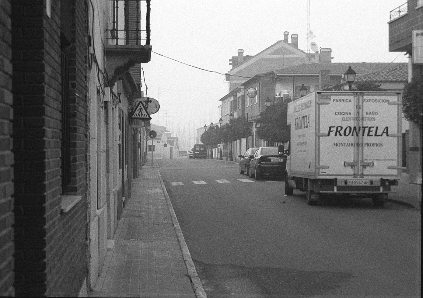 Calle Huertas en diciembre de 1999.