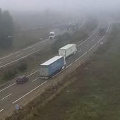 La niebla condiciona el tráfico en las principales autovías de Valladolid