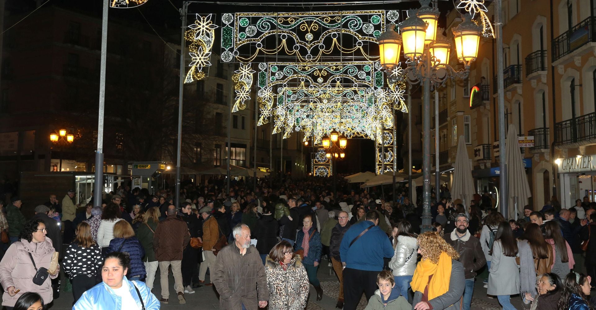 Fotografías de las luces de Navidad en Segovia