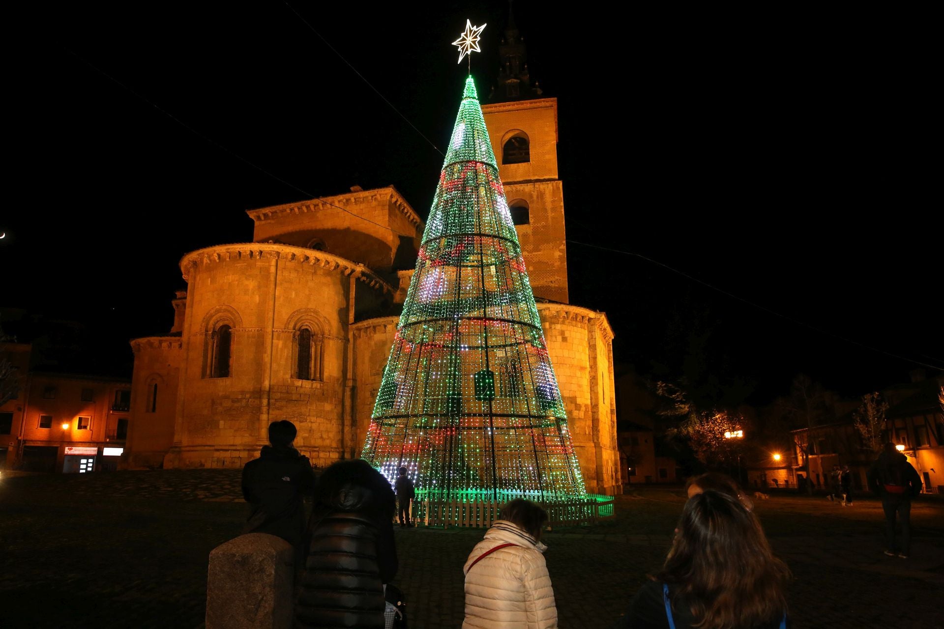 Fotografías de las luces de Navidad en Segovia