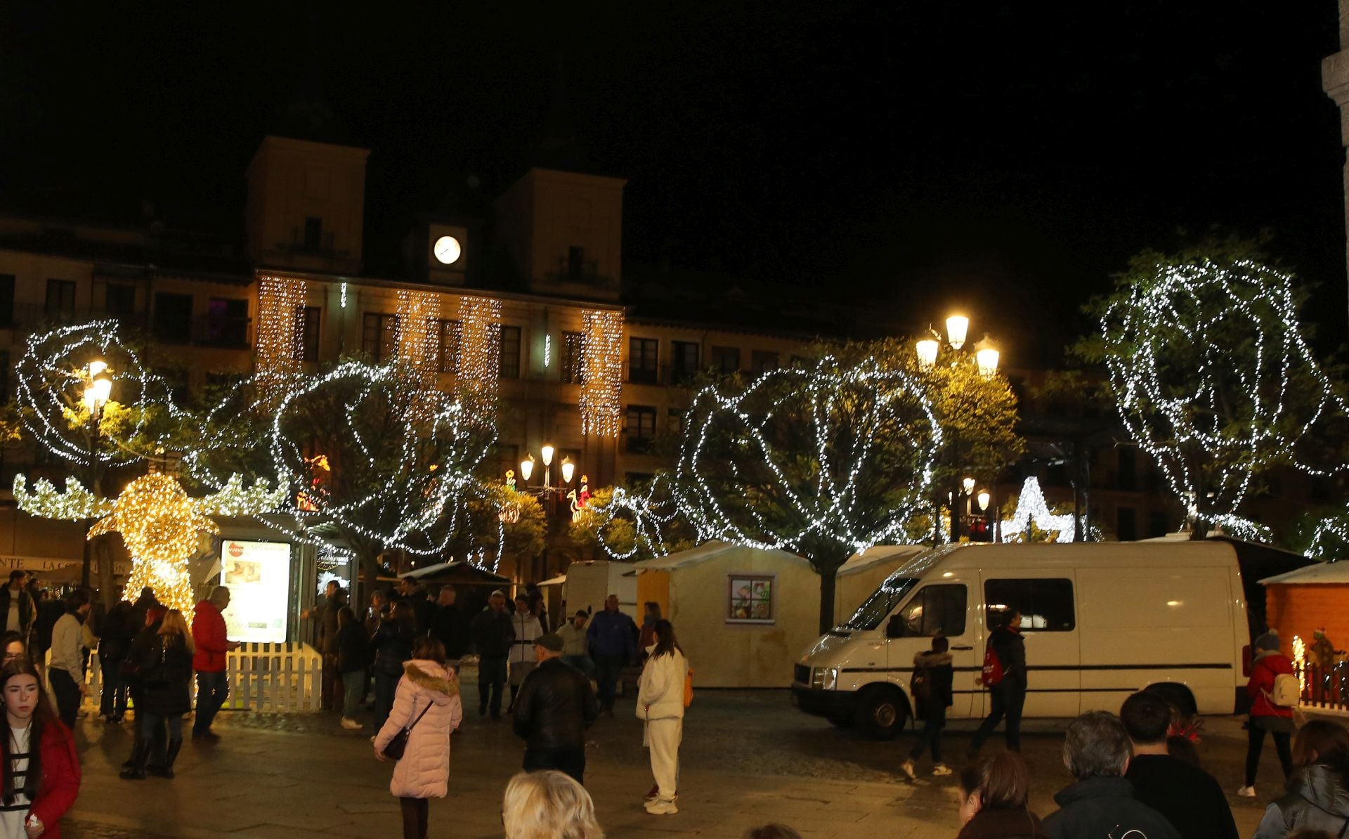 Fotografías de las luces de Navidad en Segovia