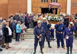 Procesión con la patrona.